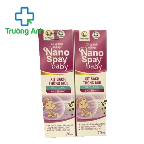 Nano Spay baby 70ml Novatech - Dung dịch vệ sinh mũi hiệu quả