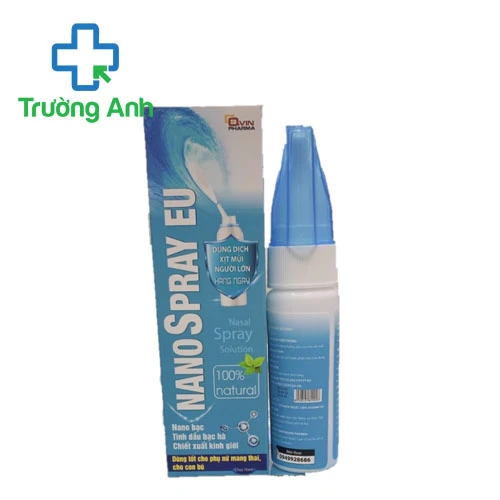 Nano Spray EU 70ml - Dung dịch xịt mũi giúp làm sạch mũi hàng ngày