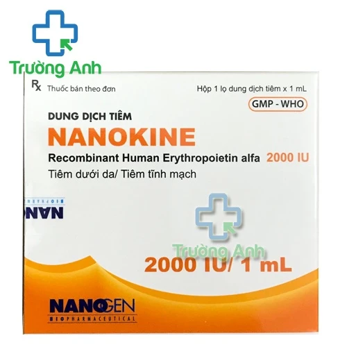 Nanokine 2000 IU - Thuốc điều trị thiếu máu do suy thận mạn tính hiệu quả