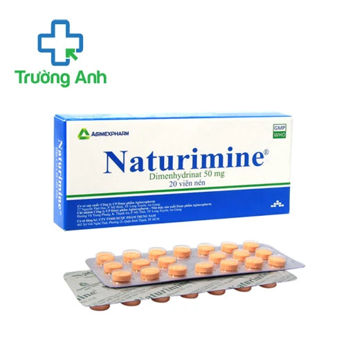 Naturimine 50mg Agimexpharm - Thuốc phòng và điều trị buồn nôn và nôn