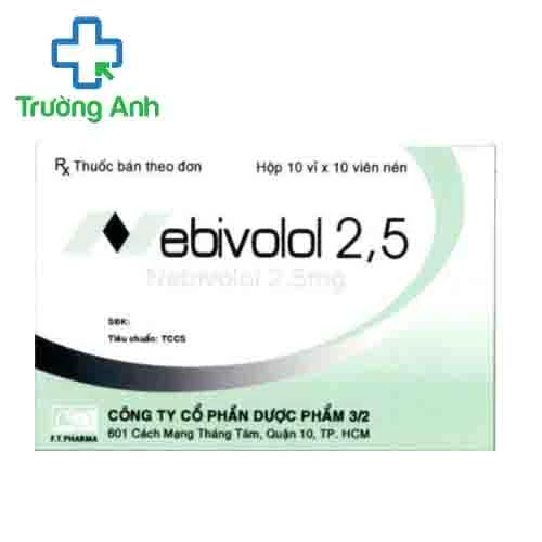 Nebivolol 2,5 F.T.PHARMA - Thuốc điều trị tăng huyết áp hiệu quả