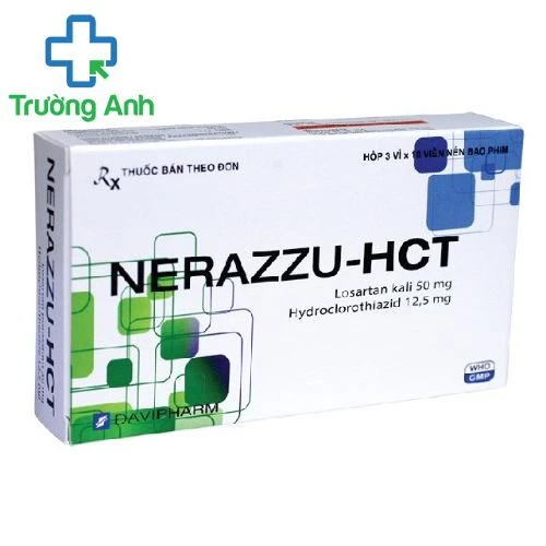 Nerazzu-HCT - Thuốc điều trị tăng huyết áp hiệu quả của Davipharm