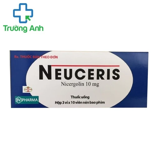 Neuceris 10mg - Thuốc điều trị rối loạn chuyển hóa mạch máu não