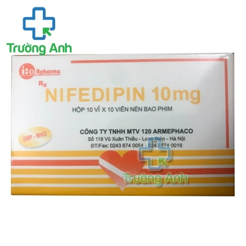 Nifedipin 10mg Armephaco - Thuốc điều trị huyết áp cao hiệu quả