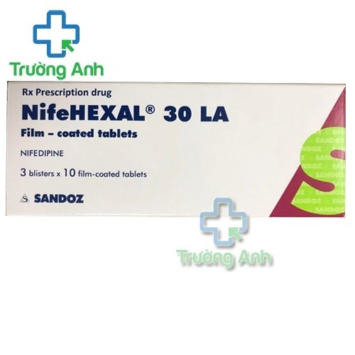 Nifehexal 30 LA - Thuốc dự phòng cơn đau thắt ngực hiệu quả