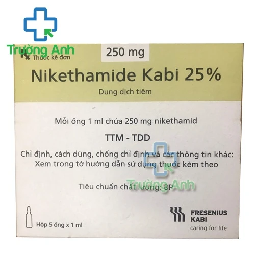Nikethamide Kabi 25% - Thuốc điều trị các trường hợp sốc ngộ độc của Kabi