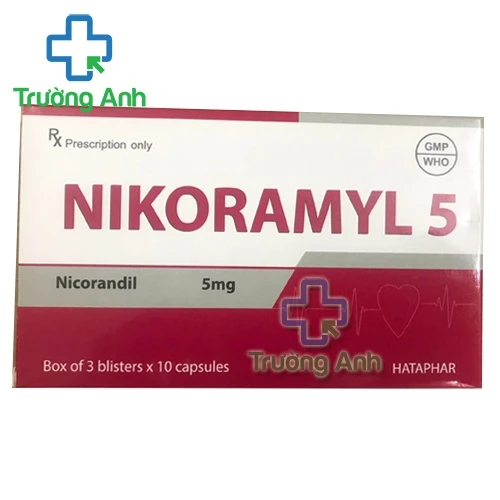NIKORAMYL 5 - Thuốc điều trị đau thắt ngực hiệu quả của Hataphar