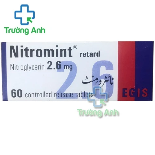 Nitromint 2,6mg - Thuốc điều trị các cơn đau thắt ngực hiệu quả