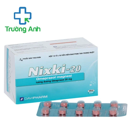 Nixki-20 - Thuốc điều trị viêm loét dạ dày tá tràng hiệu quả của Davipharm