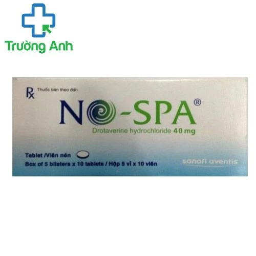 No-spa Tab.40mg - Thuốc điều trị các bệnh lý đường tiêu hóa hiệu quả