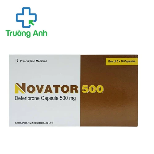 Novator 500mg - Thuốc điều trị quá liều sắt hiệu quả của Ấn Độ