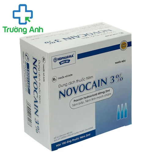 Novocain 3% HD Pharma - Thuốc gây tê tại chỗ hiệu quả