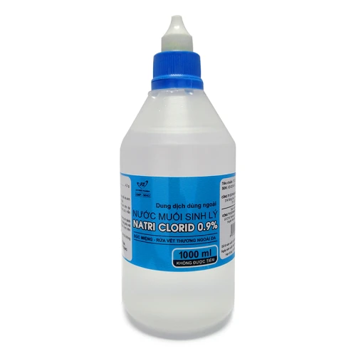 Nước muối sinh lý Natri clorid 0,9% An Thiên - Giúp vệ sinh răng miệng và rửa vết thương