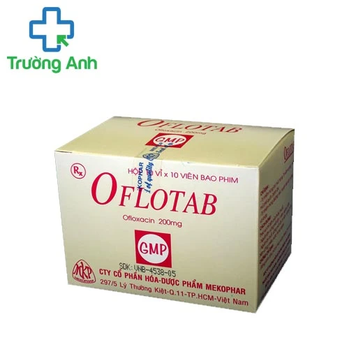 Oflotab 200mg - Thuốc kháng sinh trị bệnh hiệu quả của Mekophar