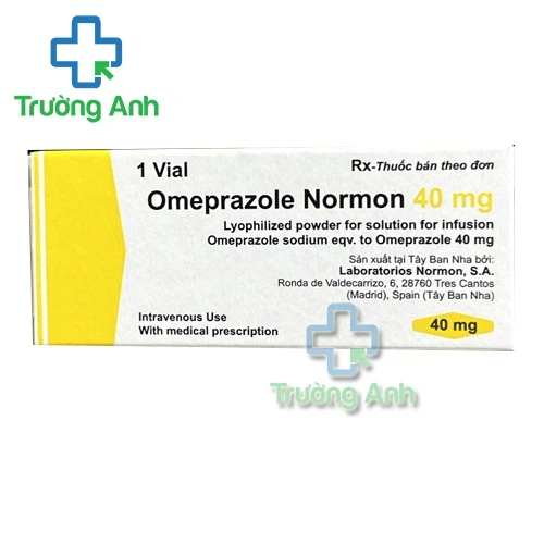 Omeprazol Normon 40mg (tiêm) - Thuốc điều trị trào ngược dạ dày hiệu quả của Tây Ban Nha