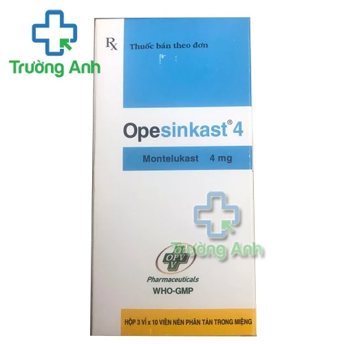 Opesinkast 4mg - Thuốc dự phòng và điều trị hen phế quản của OPV