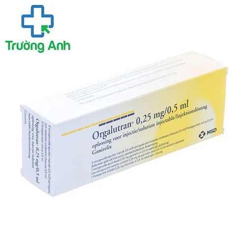 Orgalutran 0.25mg/0.5ml - Thuốc kích thích nang trứng, điều trị vô sinh ở phụ nữ của Đức