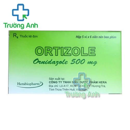 Ortizole 500mg Herabiopharm - Thuốc điều trị nhiễm khuẩn hiệu quả