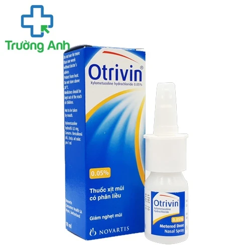Otrivin 0.05% (nhỏ mũi) - Thuốc nhỏ mũi, nghẹn mũi của Thụy Sỹ