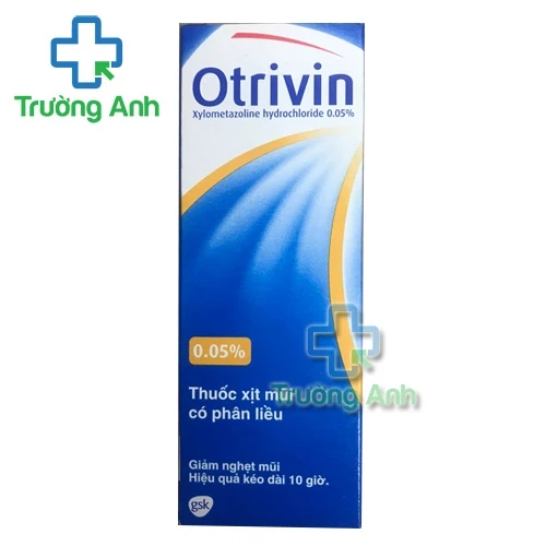 Otrivin 0.05% (xịt) - Thuốc xịt mũi, nghẹn mũi của Thụy Sũy