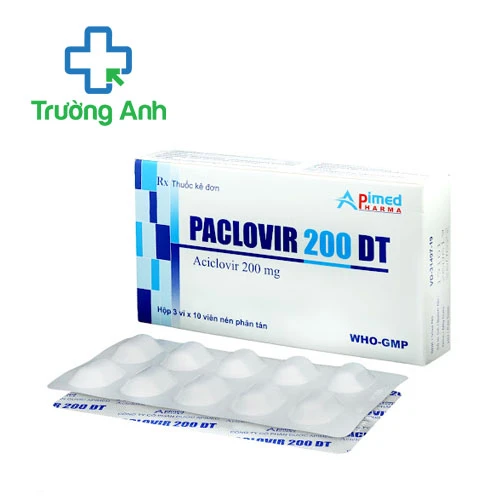 Paclovir 200 DT - Thuốc điều trị nhiễm virus Herpes simplex hiệu quả của Apimed