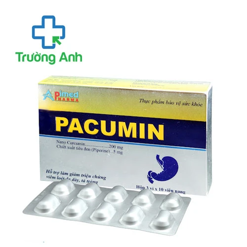 Pacumin - Hỗ trợ làm giảm các triệu chứng viêm loét dạ dày tá tràng hiệu quả của Apimed