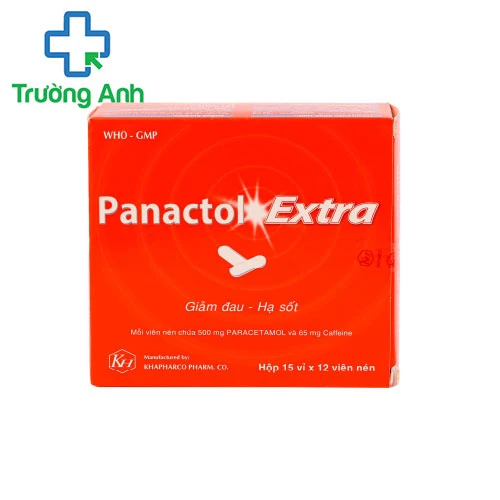 Panactol extra Khapharco (180 viên) - Thuốc giảm đau, hạ sốt hiệu quả