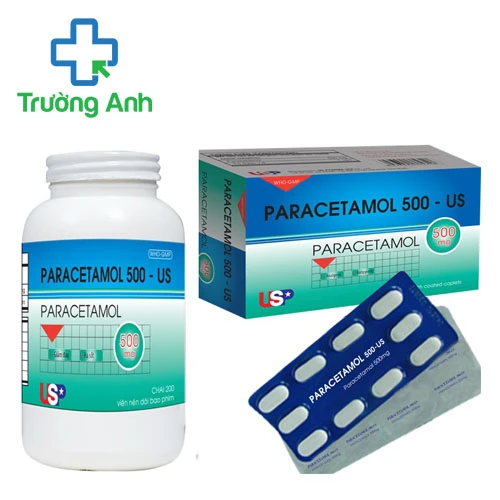 Paracetamol 500 - US (lọ) - Thuốc giảm đau, chống viêm hiệu quả 
