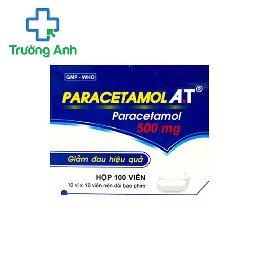 Paracetamol A.T 500mg - Thuốc giúp giảm đau, hạ sốt hiệu quả