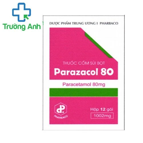 Parazacol 80 - Thuốc giảm đau hạ sốt hiệu quả của Pharbaco