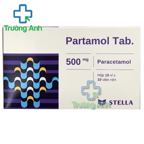 Partamol tab 500mg Stella (vỉ) - Thuốc giảm đau, hạ sốt hiệu quả