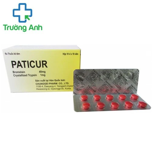Paticur - Thuốc giảm phù nề hiệu quả của Hàn Quốc