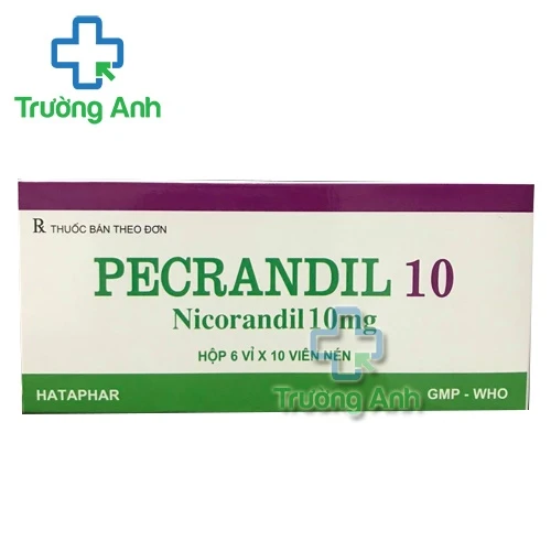 Pecrandil 10 - Thuốc điều trị đau thắt ngực hiệu quả của Hataphar