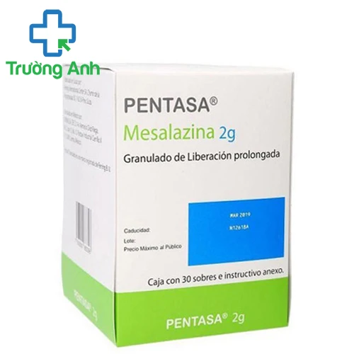 Pentasa 2g - Thuốc điều trị viêm loét trực tràng hiệu quả của Switzerland