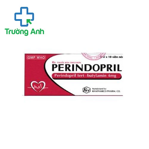 Perindopril 4mg Khapharco - Thuốc điều trị tăng huyết áp, suy tim hiệu quả