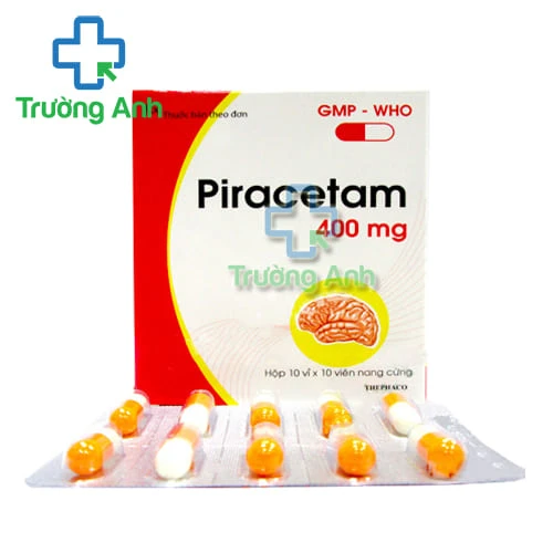 Piracetam 400mg Thephaco (100 viên) - Thuốc điều trị tổn thương não hiệu quả