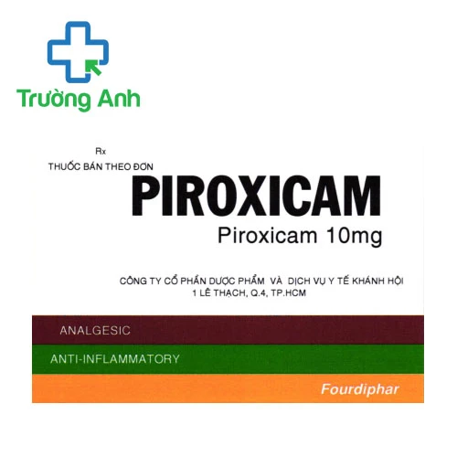 Piroxicam 10mg Khapharco - Thuốc giảm đau chống viêm hiệu quả
