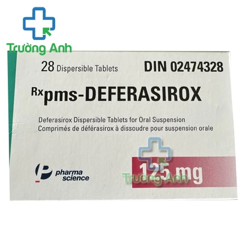pms-Deferasirox 125mg Pharmascience - Thuốc điều trị quá tải sắt hiệu quả