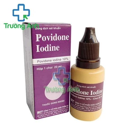 Povidone Iodine 10% 20ml F.T.Pharma (dd sát khuẩn) - Giúp sát trùng, sát khuẩn