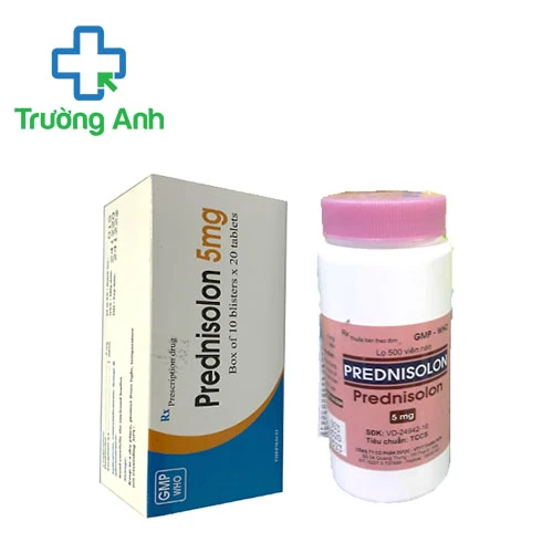 Prednisolon 5mg Thephaco (500 viên) - Thuốc chống viêm và ức chế miễn dịch hiệu quả