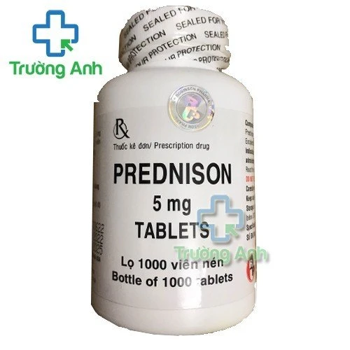 Prednison 5mg Robinson (lọ 1000 viên nén) - Thuốc chống viêm hiệu quả