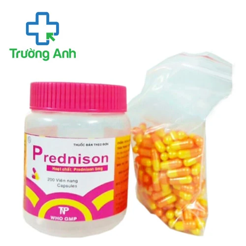 Prednison 5mg TN Pharma (viên nang đỏ-vàng) - Thuốc chống viêm hiệu quả