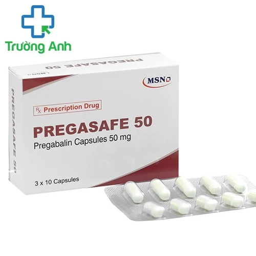 Pregasafe 50mg - Thuốc điều trị đau dây thần kinh ở người lớn của Ấn độ hiệu quả