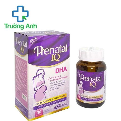 Prenatal IQ DHA USA Pharma - Bổ sung sắt, chất xơ và các vitamin cho bà bầu