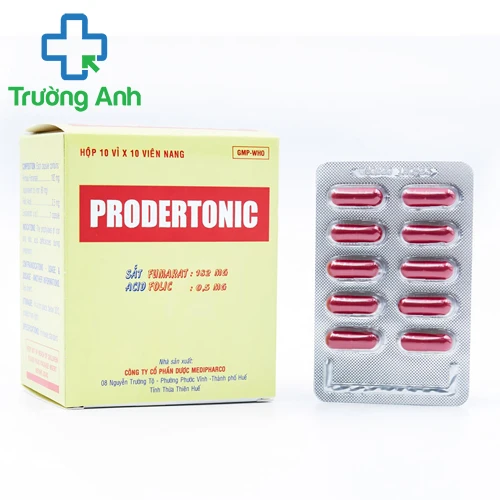 Prodertonic MEDIPHARCO - Giúp bổ sung sắt và acid folic hiệu quả