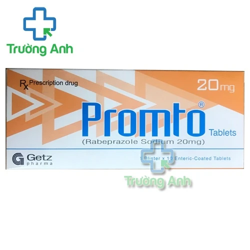 Promto 20mg Getz Pharma - Thuốc điều trị loét dạ dày tá tràng hiệu quả