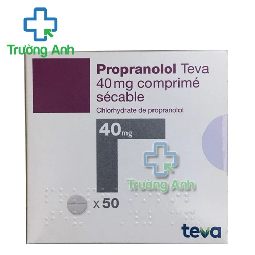 Propranolol Teva 40mg - Thuốc điều trị tăng huyết áp hiệu quả
