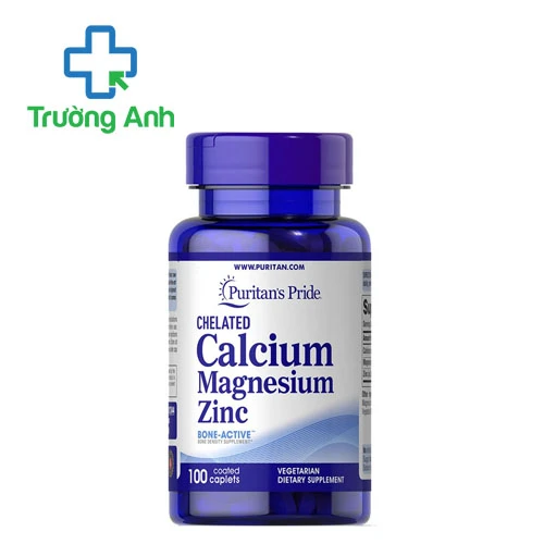 Puritan’s Pride Chelated Calcium Magnesium Zinc (100 viên) - Viên uống bổ xương hiệu quả