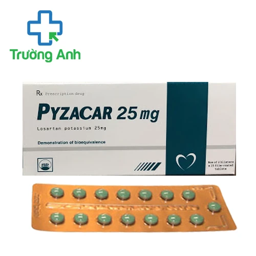 PYZACAR 25 mg - Thuốc điều trị tăng huyết áp của Pymepharco