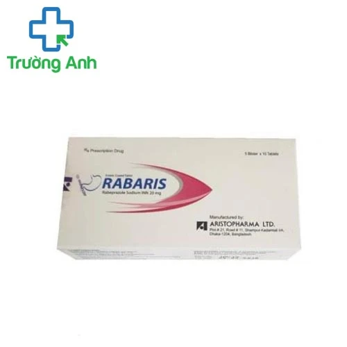 Rabaris 20mg - Thuốc điều trị viêm loét dạ dày, tá tràng hiệu quả